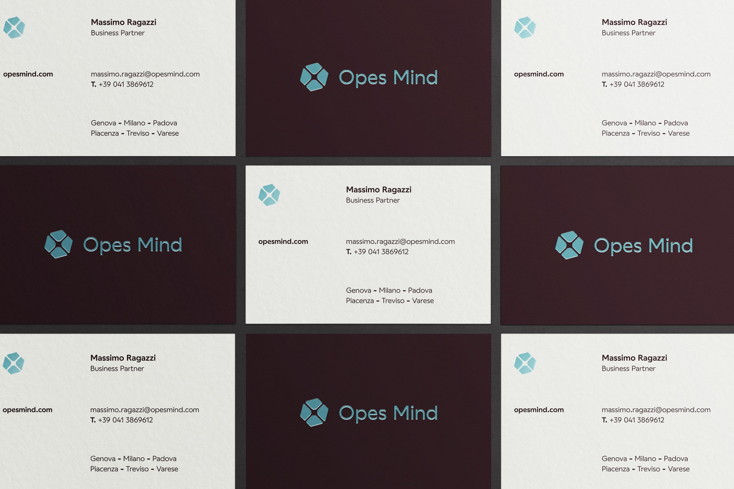 Opes Mind Business Card Pattern